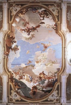ピサーニ家の神格化 ジョヴァンニ・バティスタ・ティエポロ Oil Paintings